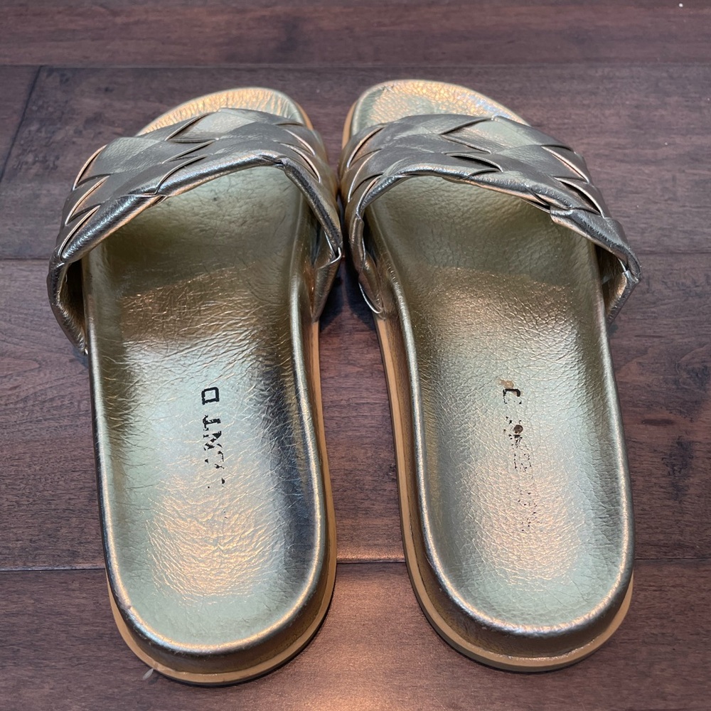 Gold Metallic Slides - Picture 3 of 3